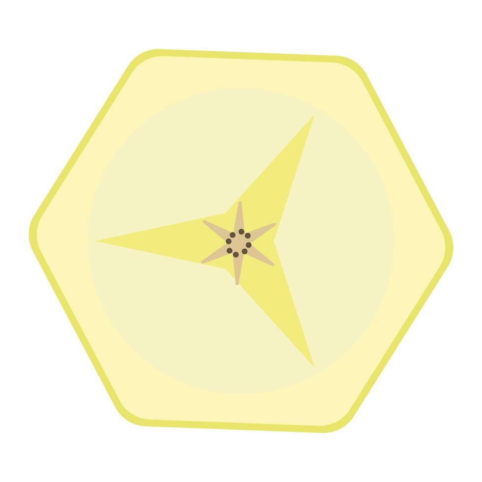 Banana slices illustration of various sizes and angles. vector