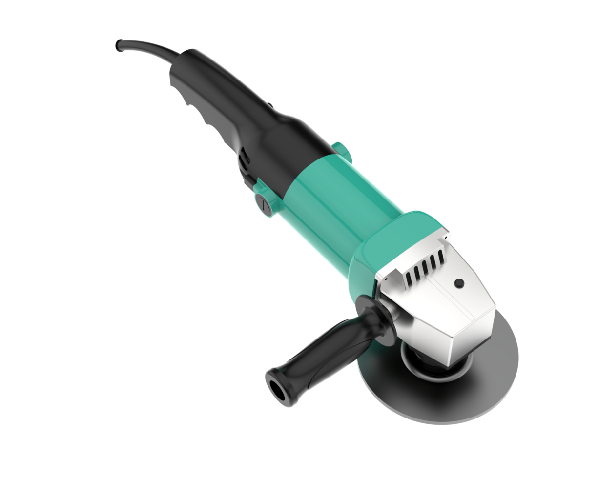 Angle grinder isolated on background. 3d rendering - illustration png