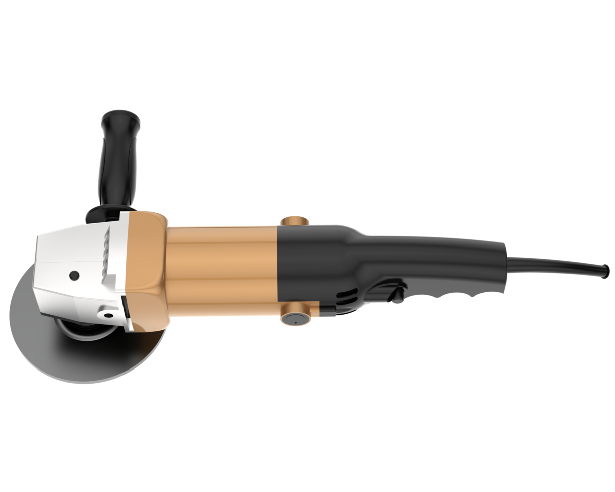 Angle grinder isolated on background. 3d rendering - illustration png