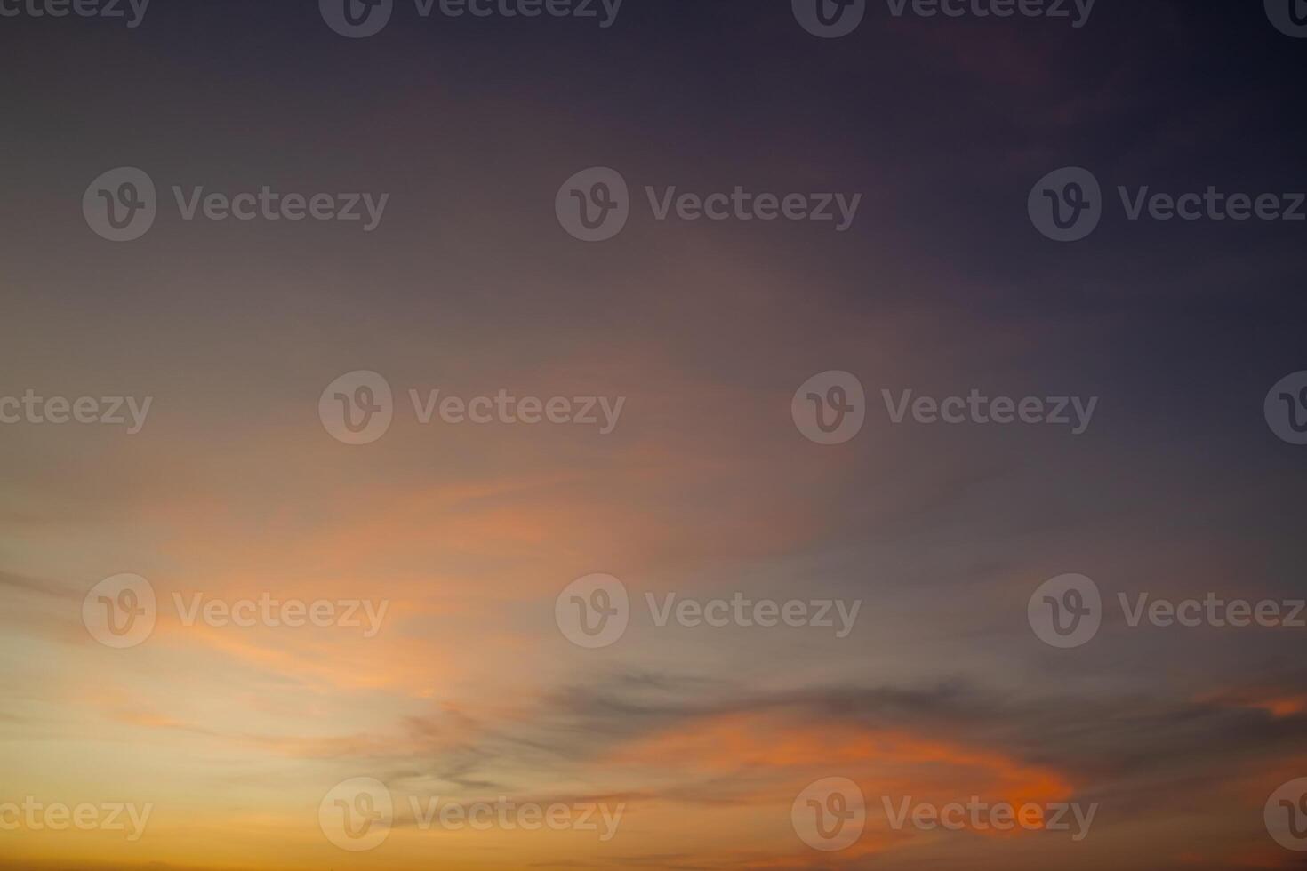 Clouds with warm light in the afternoon photo