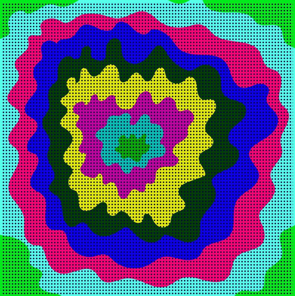 Abstract background in the form of round multi-colored blots and spots vector