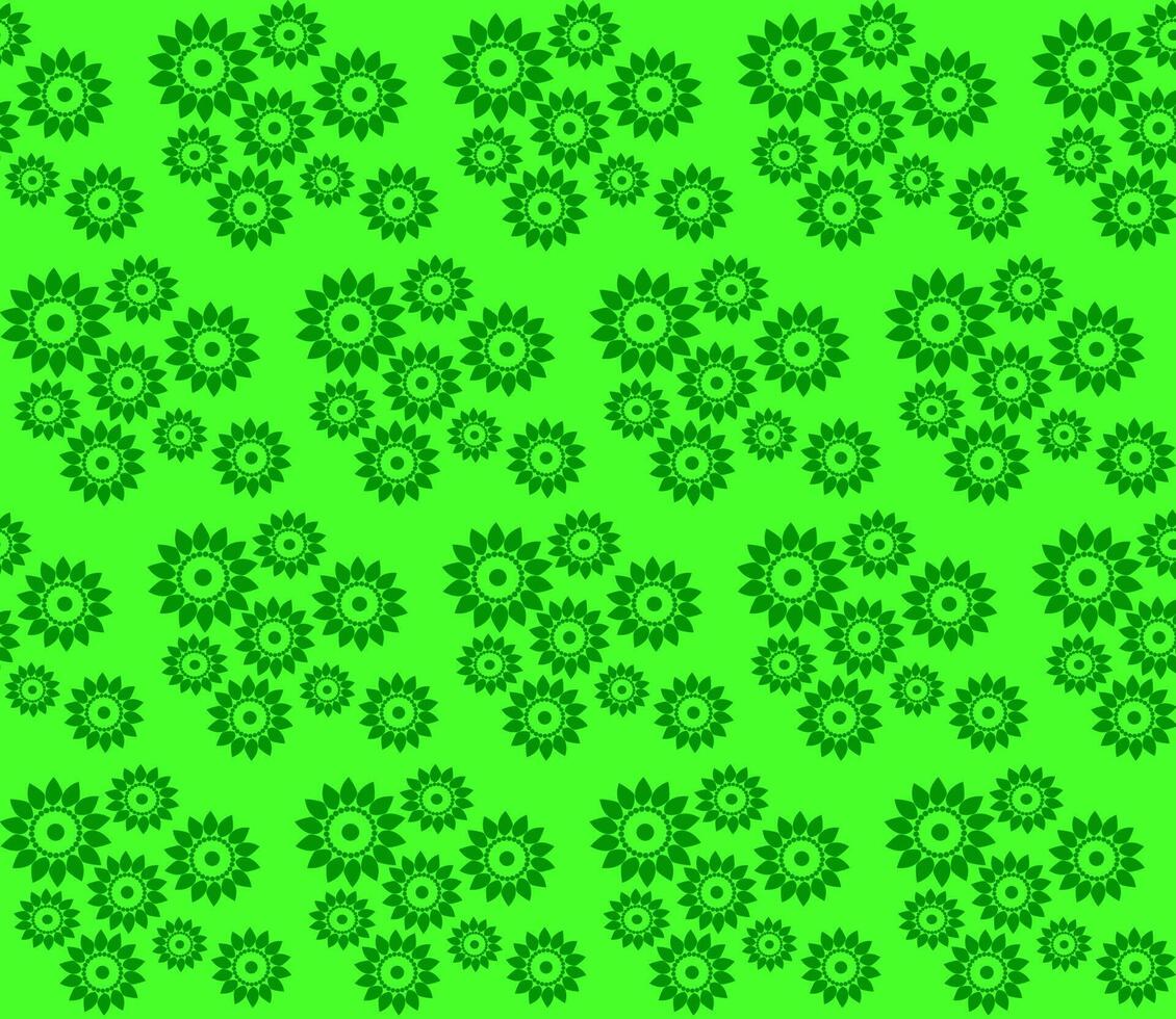 Original abstract seamless pattern on a green background vector