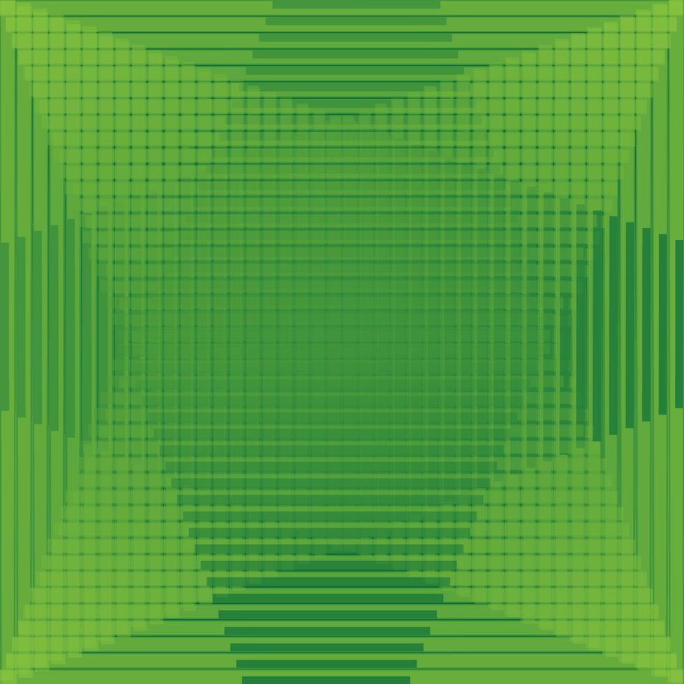 Solid green background with original geometric pattern vector