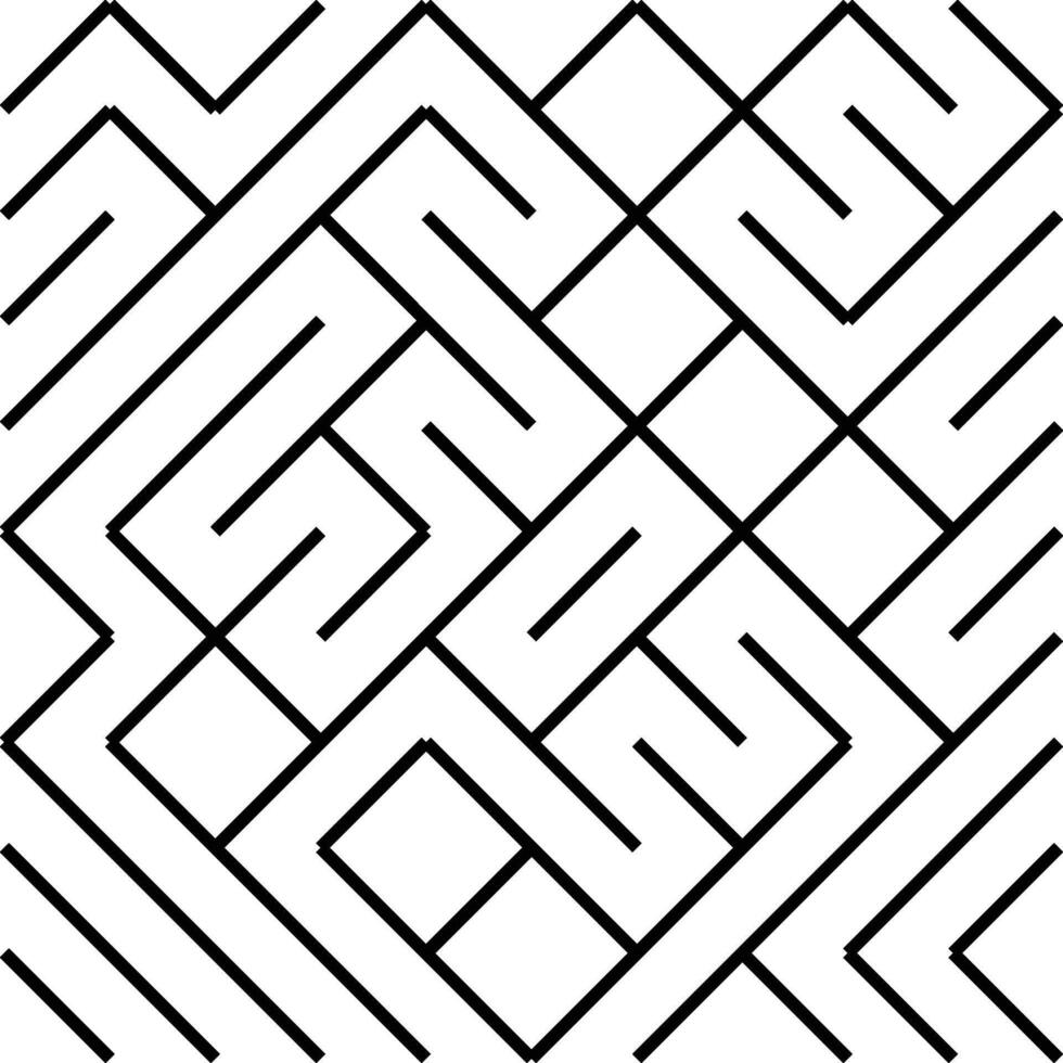 Labyrinth rectangle shape. Maze labyrinth game illustration vector