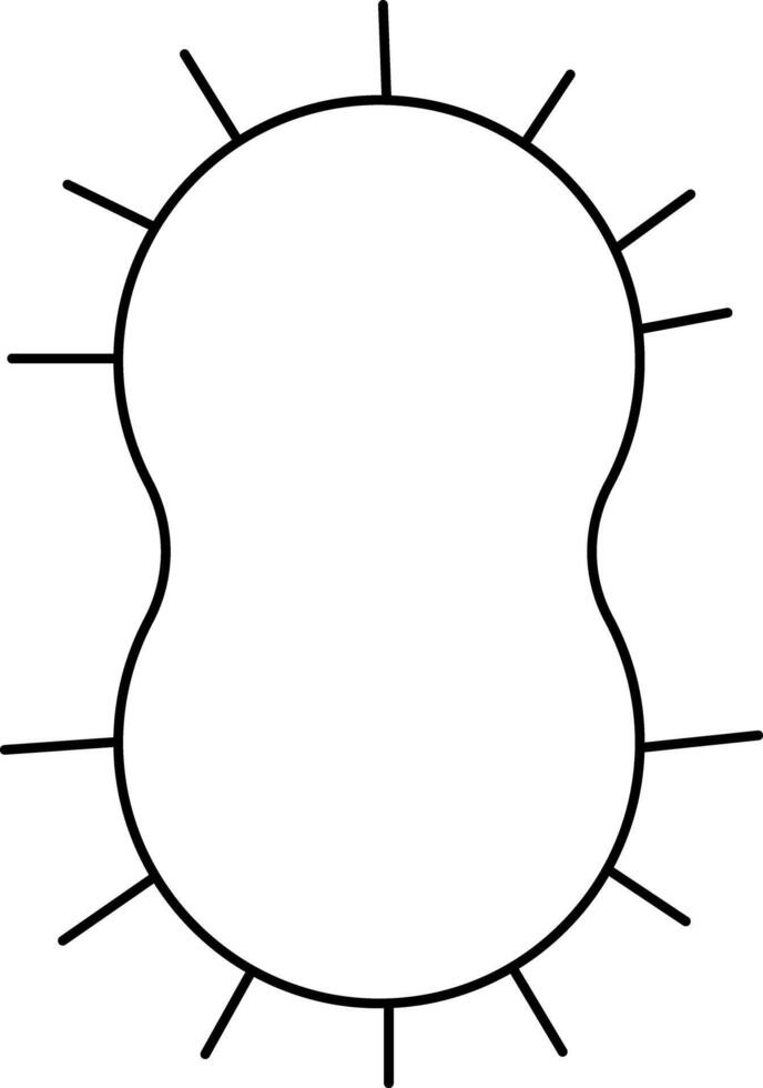 Simple line set of virus icons vector
