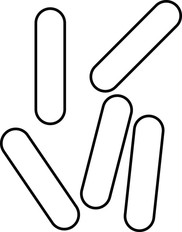 Simple line set of virus icons vector