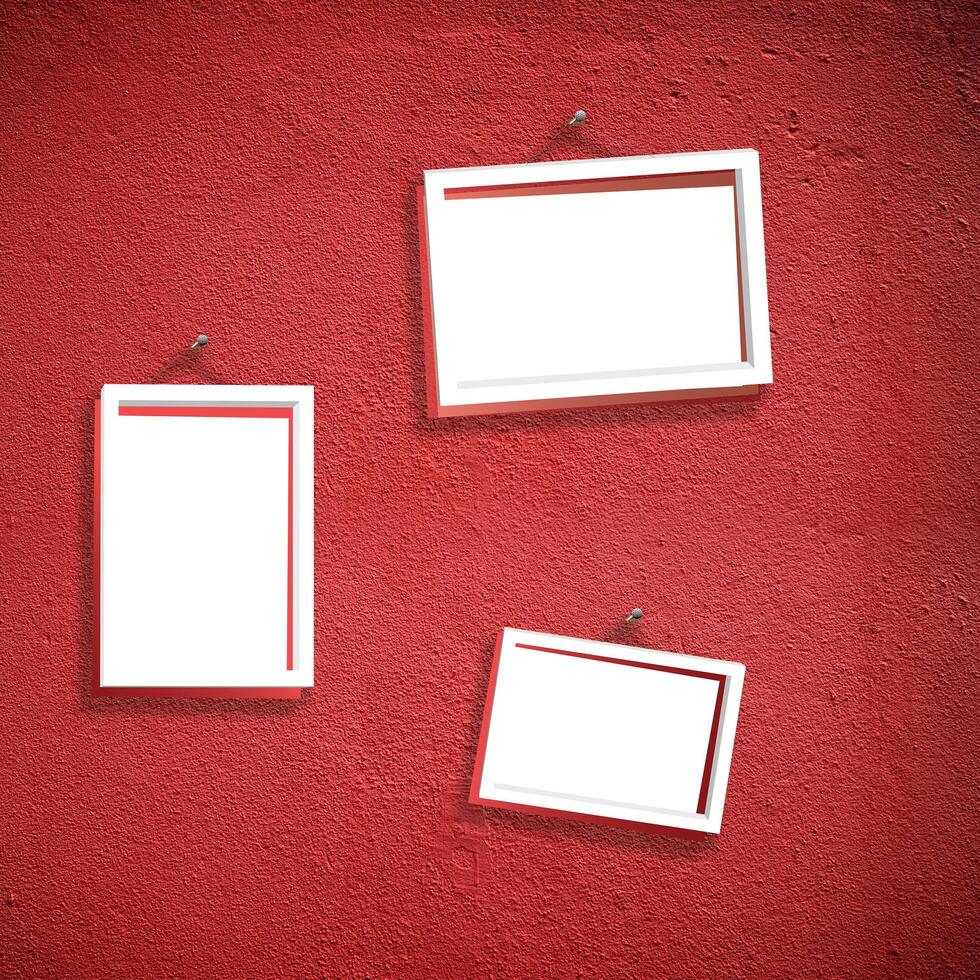 Set of Frame hang on wall photo