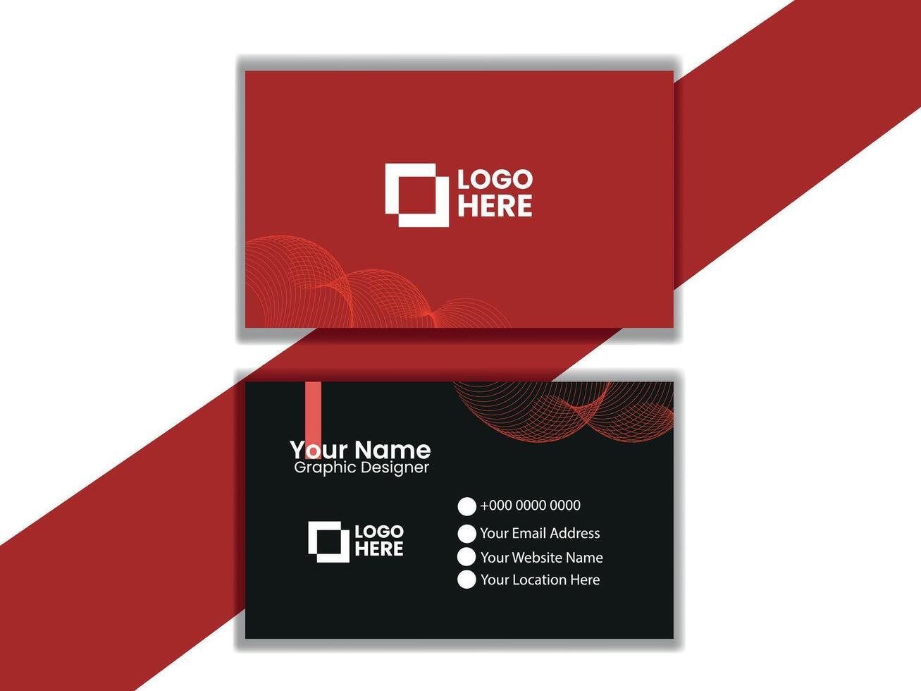 Corporate Business Card Design Template vector