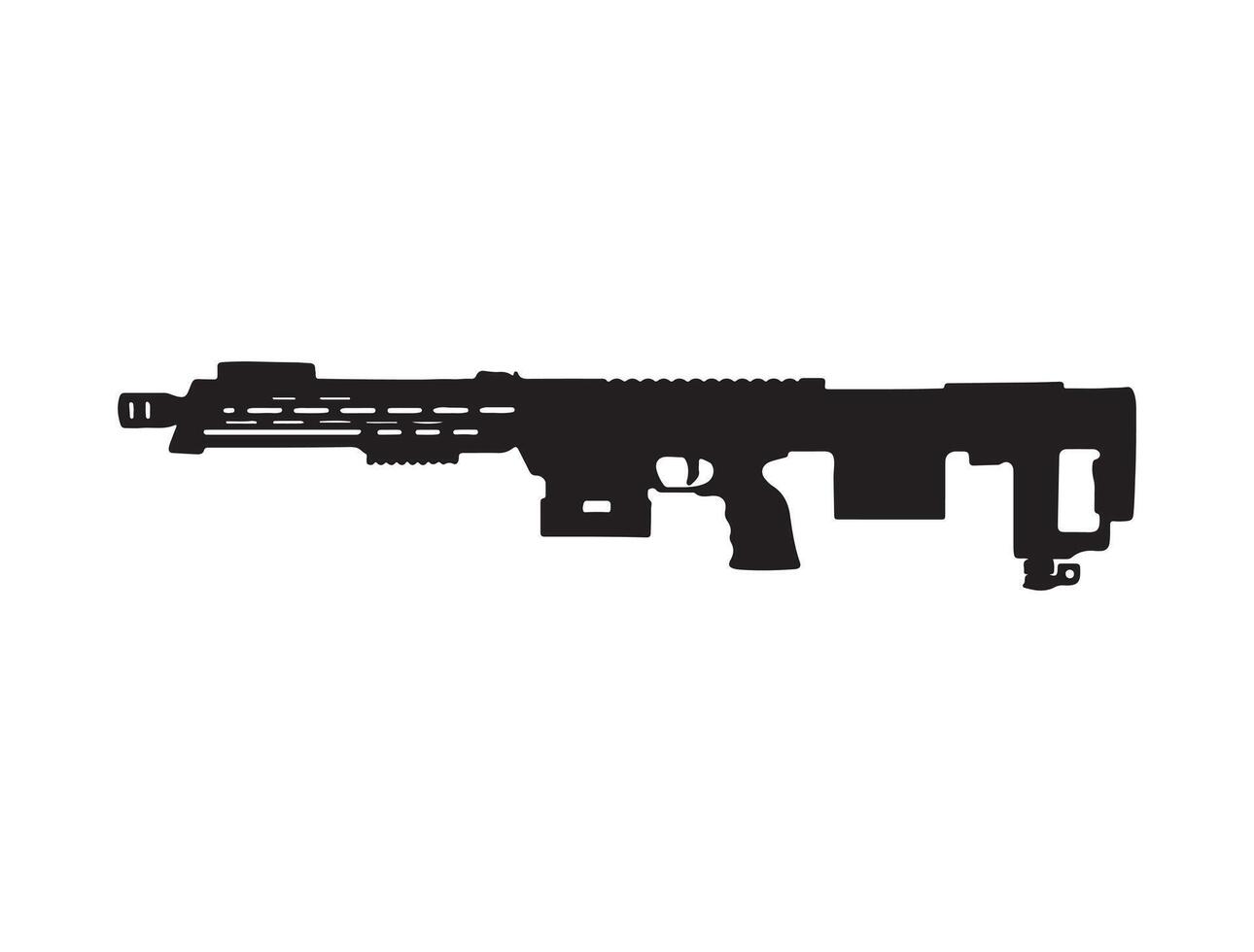 DSR 50 sniper riffle silhouette vector