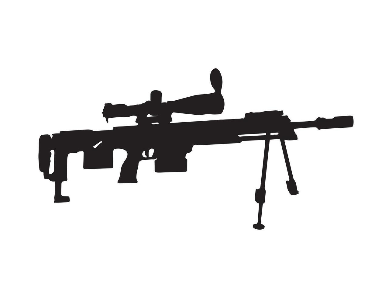 DSR 50 sniper riffle silhouette vector