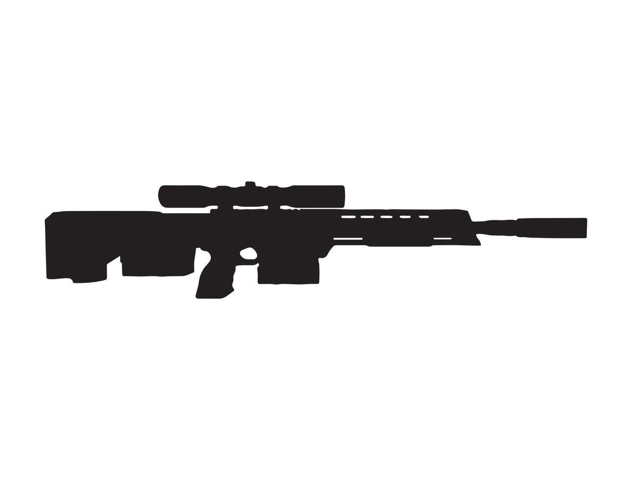 DSR 50 sniper riffle silhouette vector