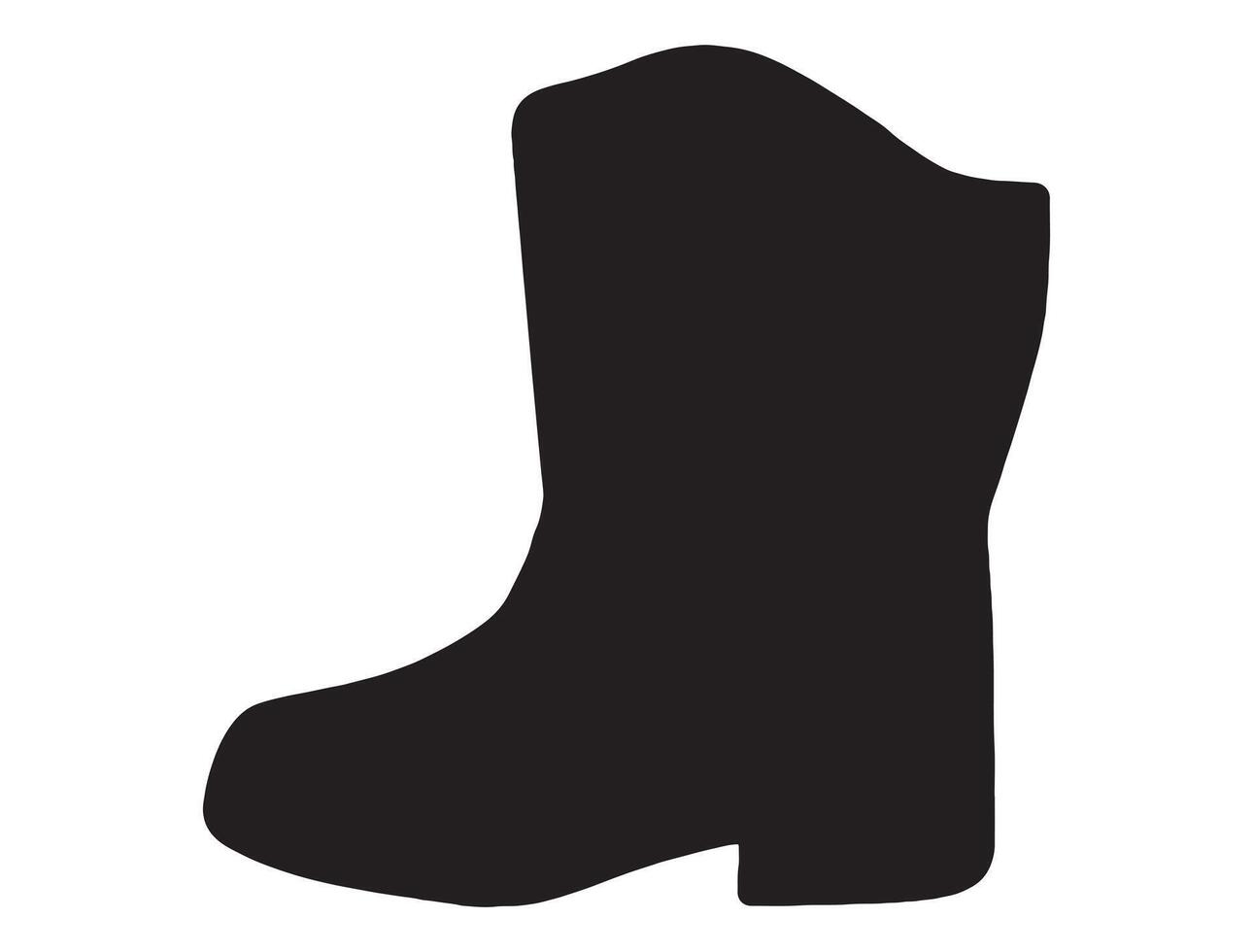 Drill team boot silhouette vector