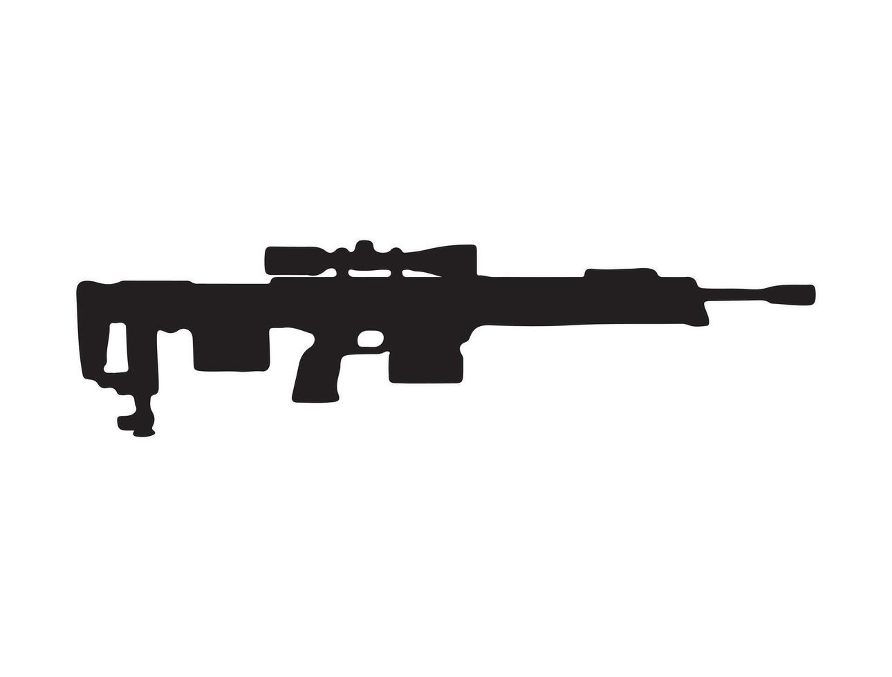 DSR 50 sniper riffle silhouette vector