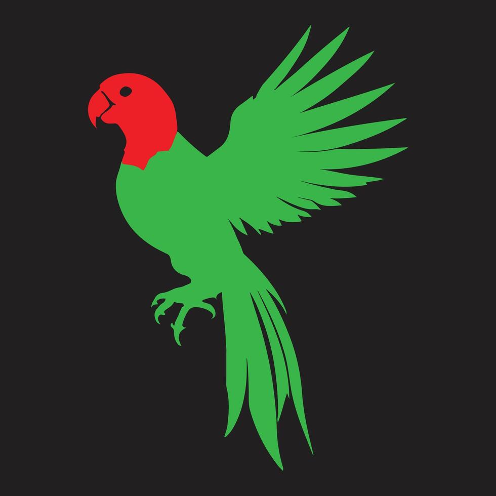 Parrot bird Watercolor art collection vector