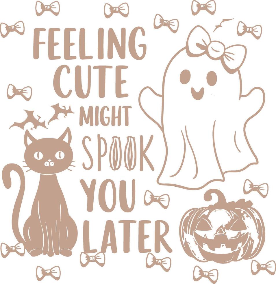 Funny Vintage Halloween Ghost Tshirt Design vector