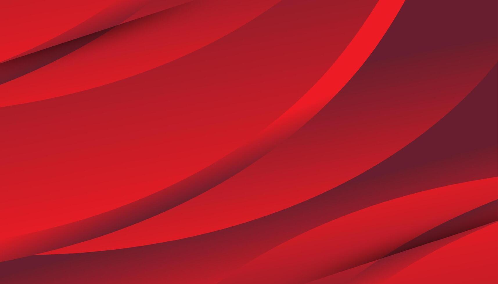 Abstract red background with dynamic waves vector