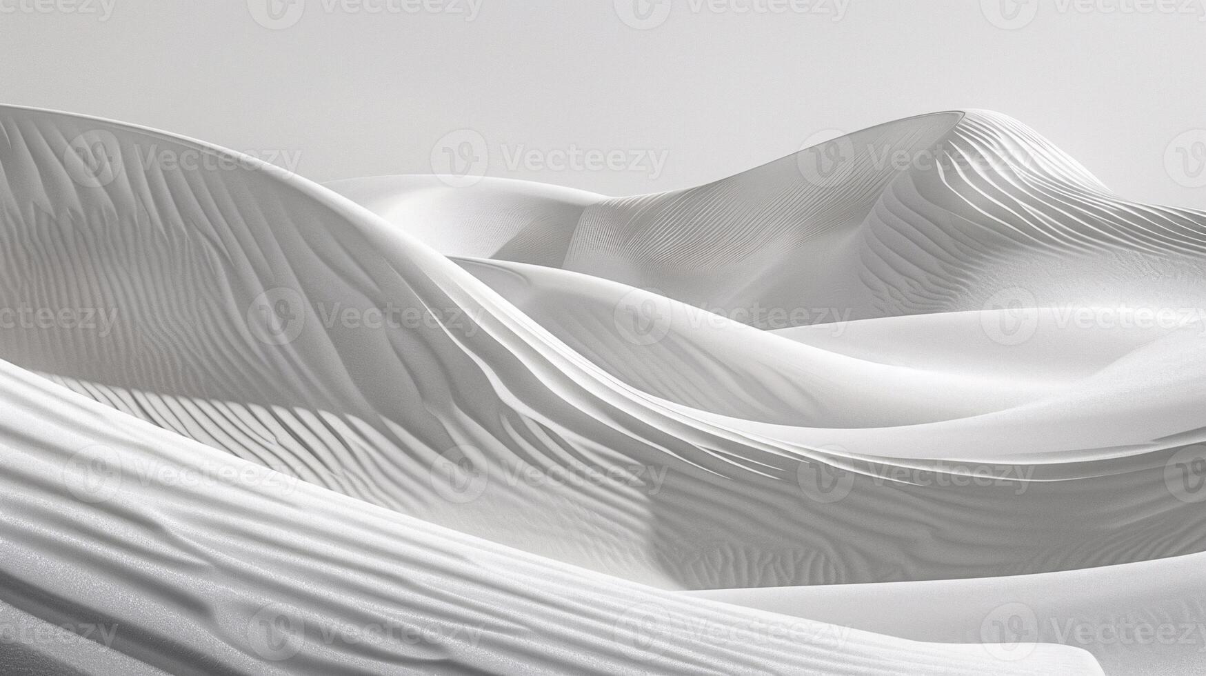 Subtle undulations of sand dunes in the desert, showcasing calming rhythms and flowing natural forms, Generated AI photo
