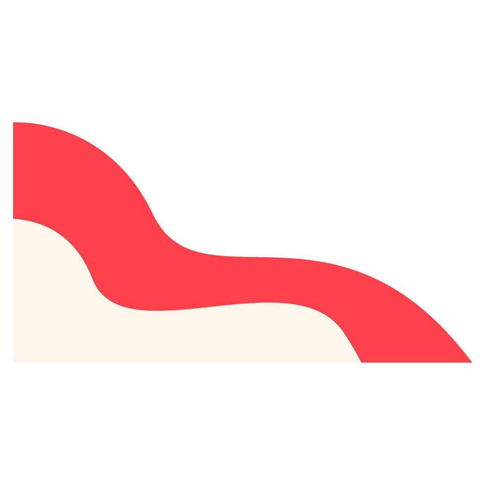 Indonesian Flag Shape decoration vector