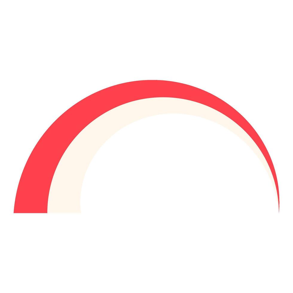 Indonesian Flag Shape decoration vector
