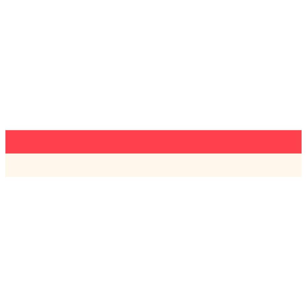 Indonesian Flag Shape decoration vector