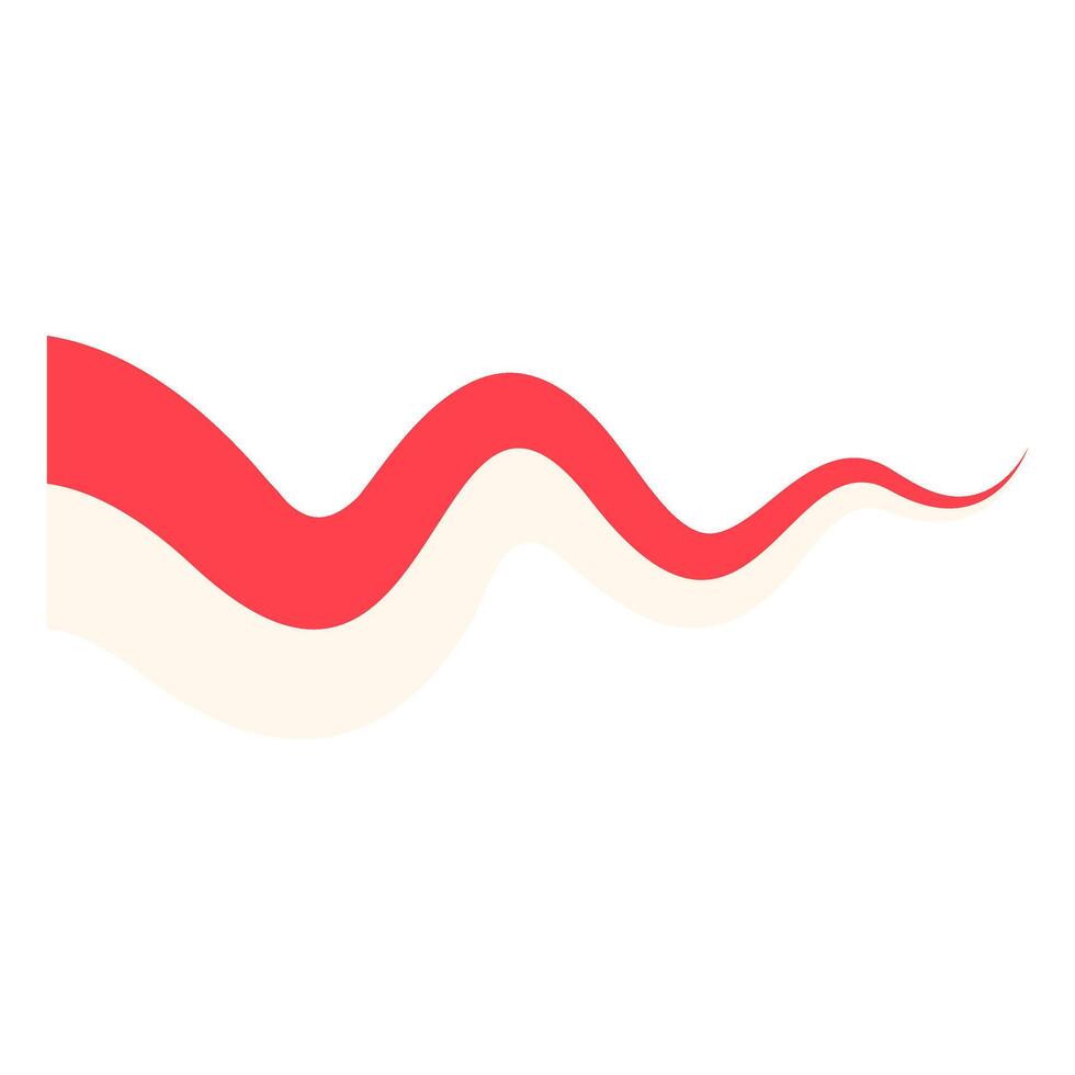 Indonesian Flag Shape decoration vector