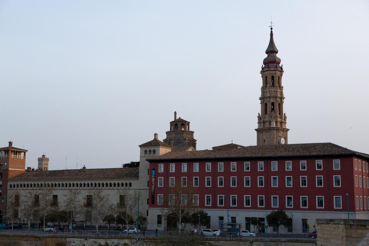 Bell tower of san juan de los panetes in zaragoza photo
