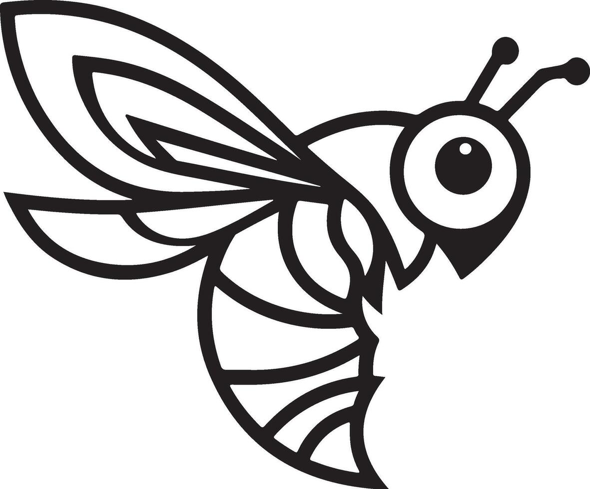 Buzzy bee compilation vector