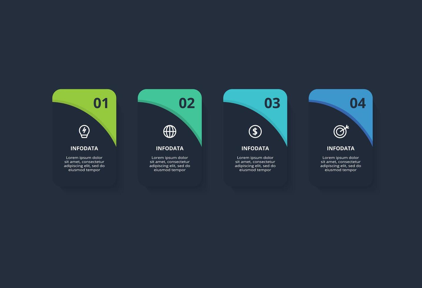 Rectangles infographic with 4 steps, options, parts or processes. Business data visualization. vector