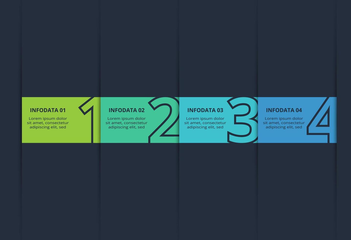 Rectangles infographic with 4 steps, options, parts or processes. Business data visualization. vector