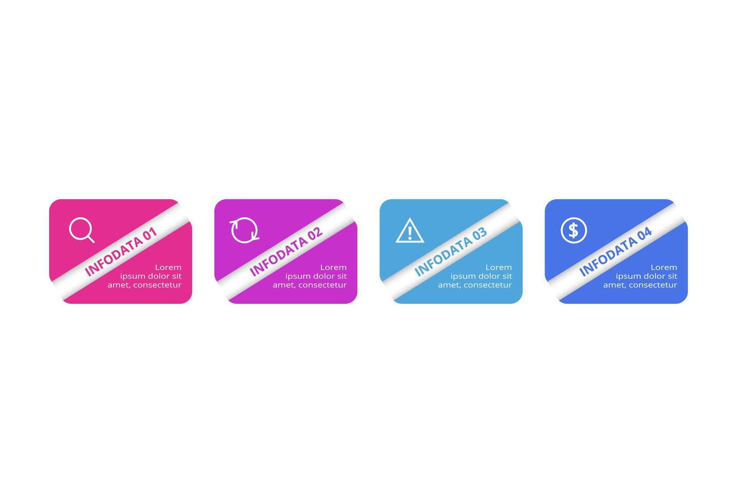 Rectangles infographic with 4 steps, options, parts or processes. Business data visualization. vector