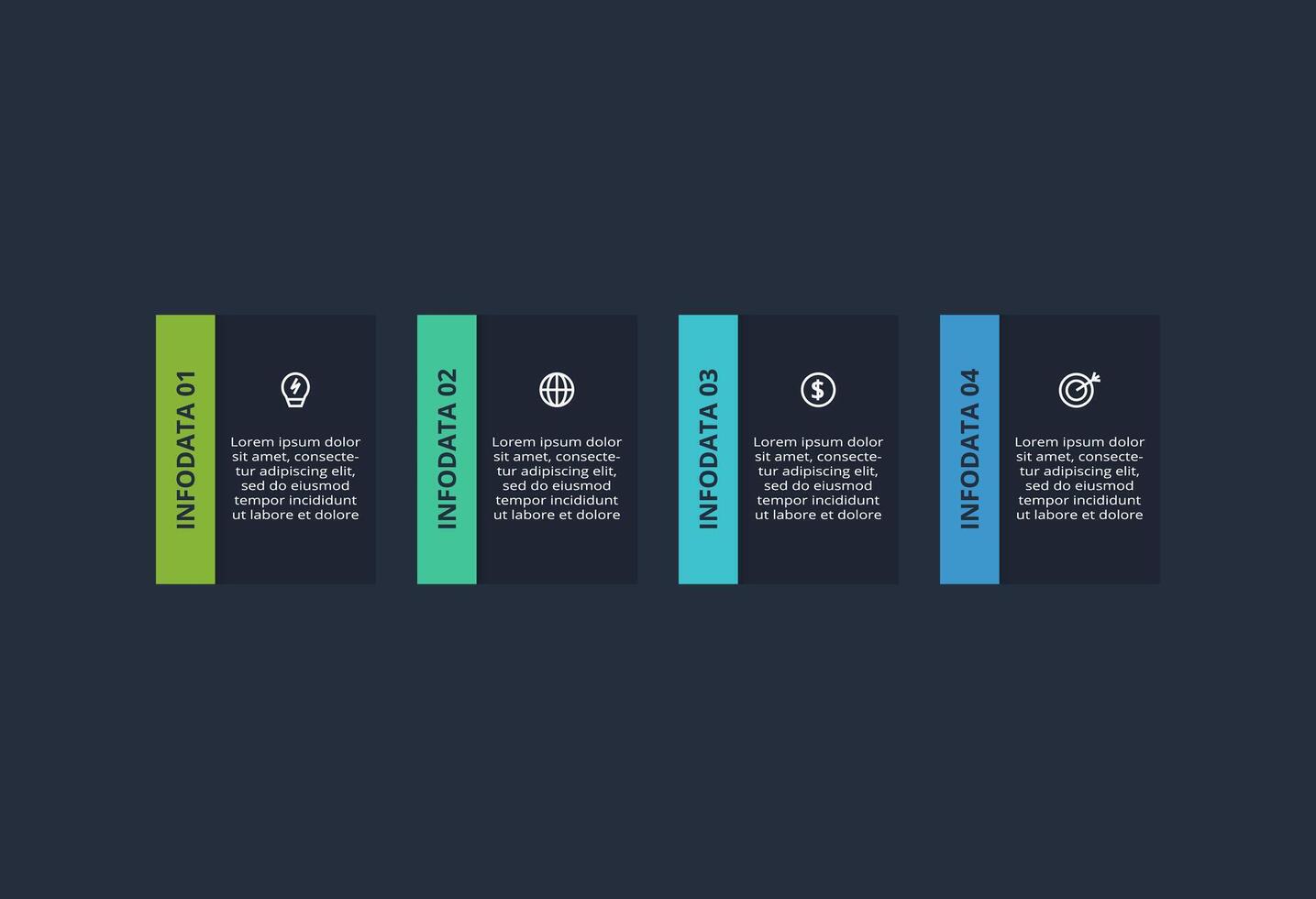 Rectangles infographic with 4 steps, options, parts or processes. Business data visualization. vector