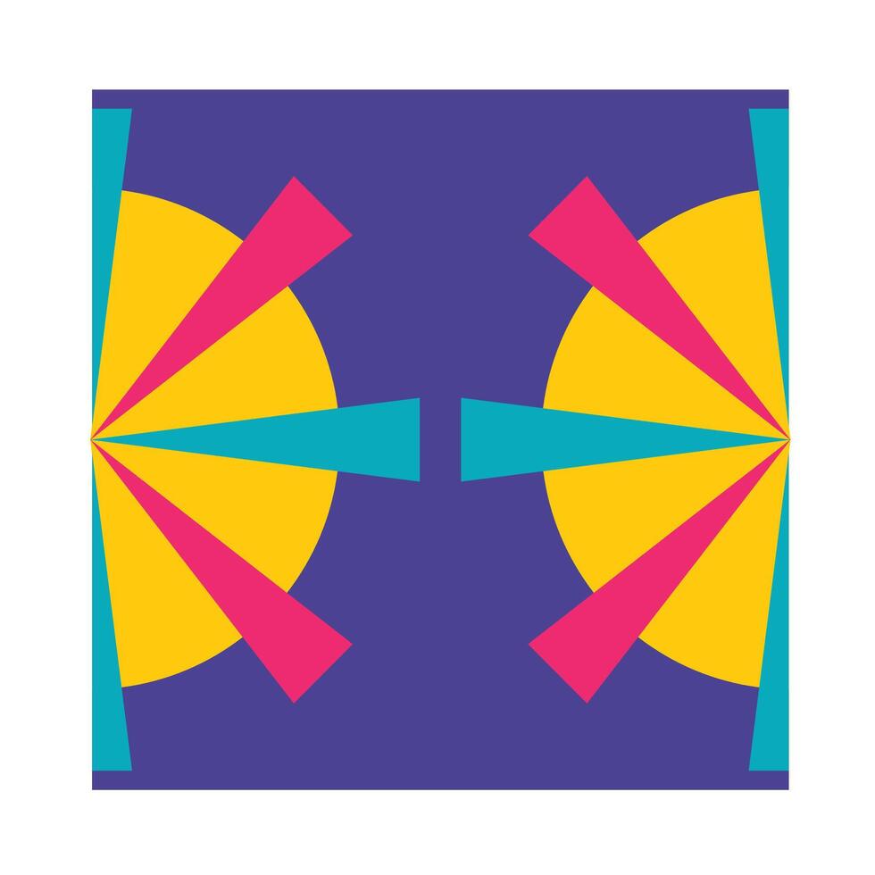 Neo Geometric Shapes Set vector
