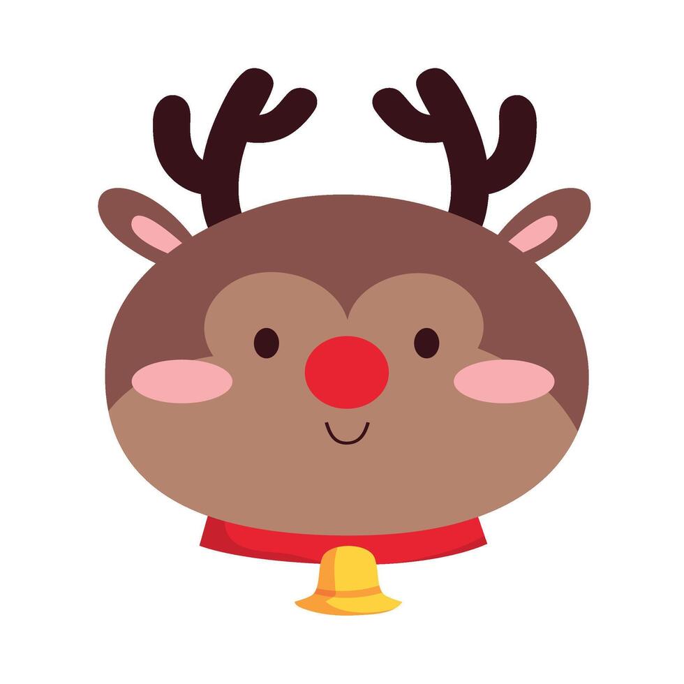 Winter Animal Set Deer vector