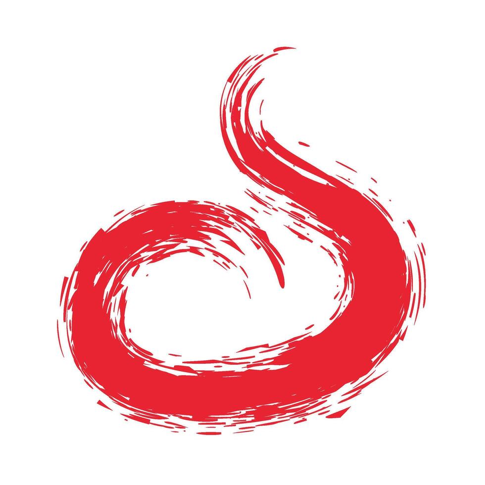 Abstract Brushes Shapes Set vector