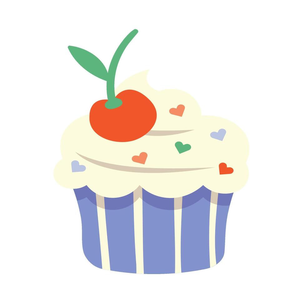 Cupcake Set Collection vector