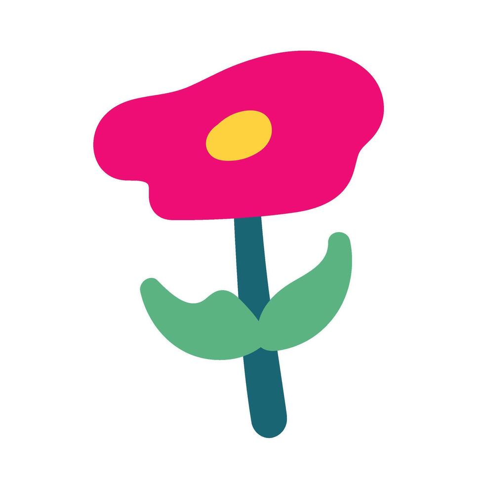Organic Flower Set vector