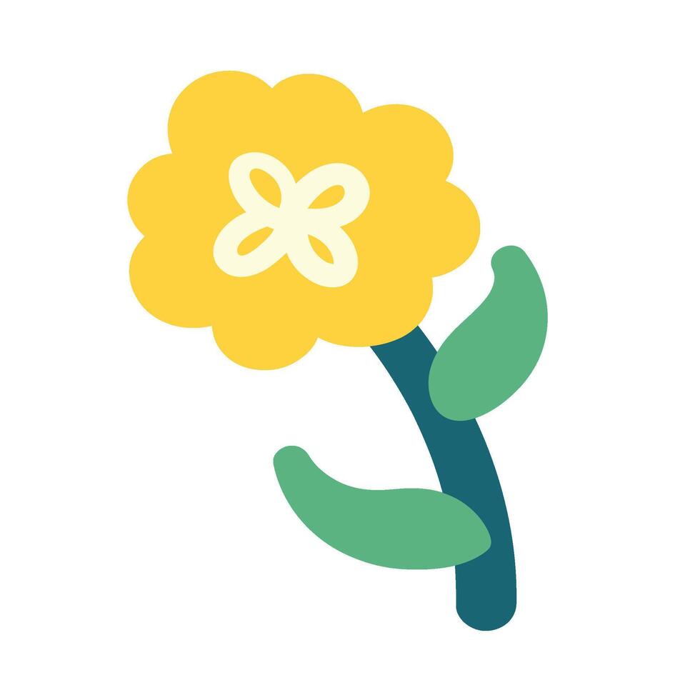 Organic Flower Set vector