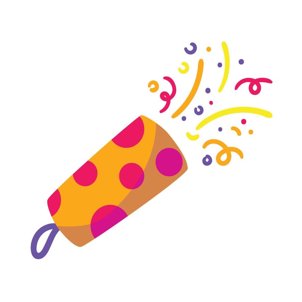 Party Popper Set vector