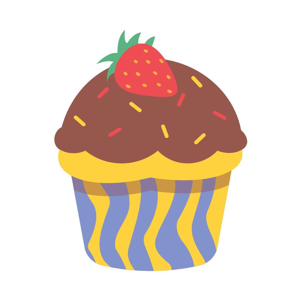 Cupcake Set Collection vector