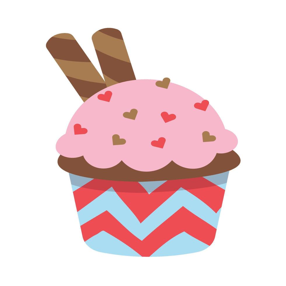 Cupcake Set Collection vector