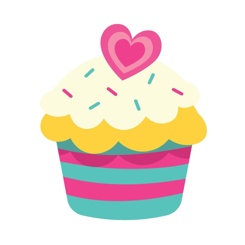 Cupcake Set Collection vector