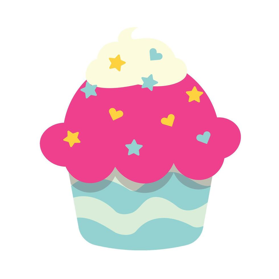 Cupcake Set Collection vector
