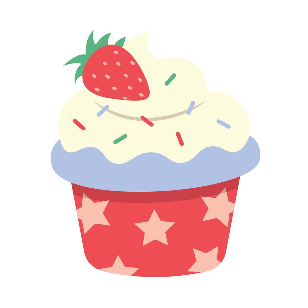 Cupcake Set Collection vector