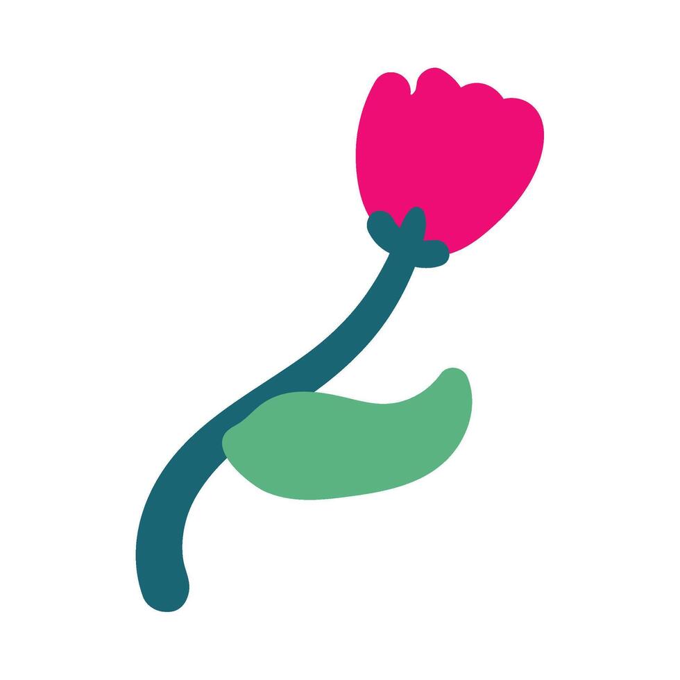 Organic Flower Set vector