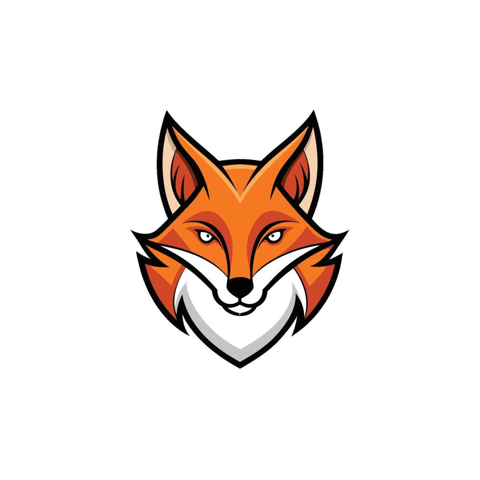 Fox head Mascot Icon Logo design vector