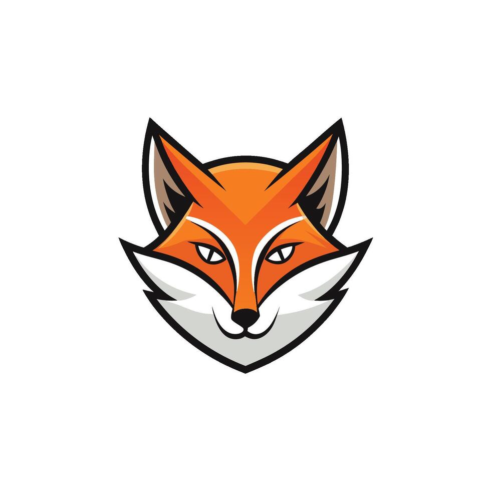 Fox head Mascot Icon Logo design vector