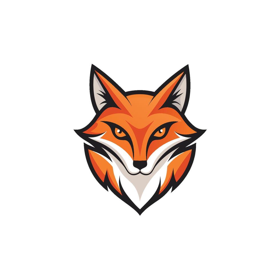 Fox head Mascot Icon Logo design vector