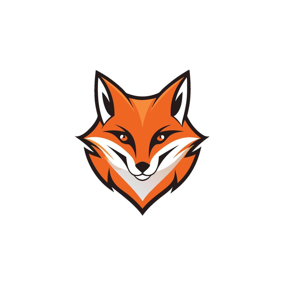 Fox head Mascot Icon Logo design vector