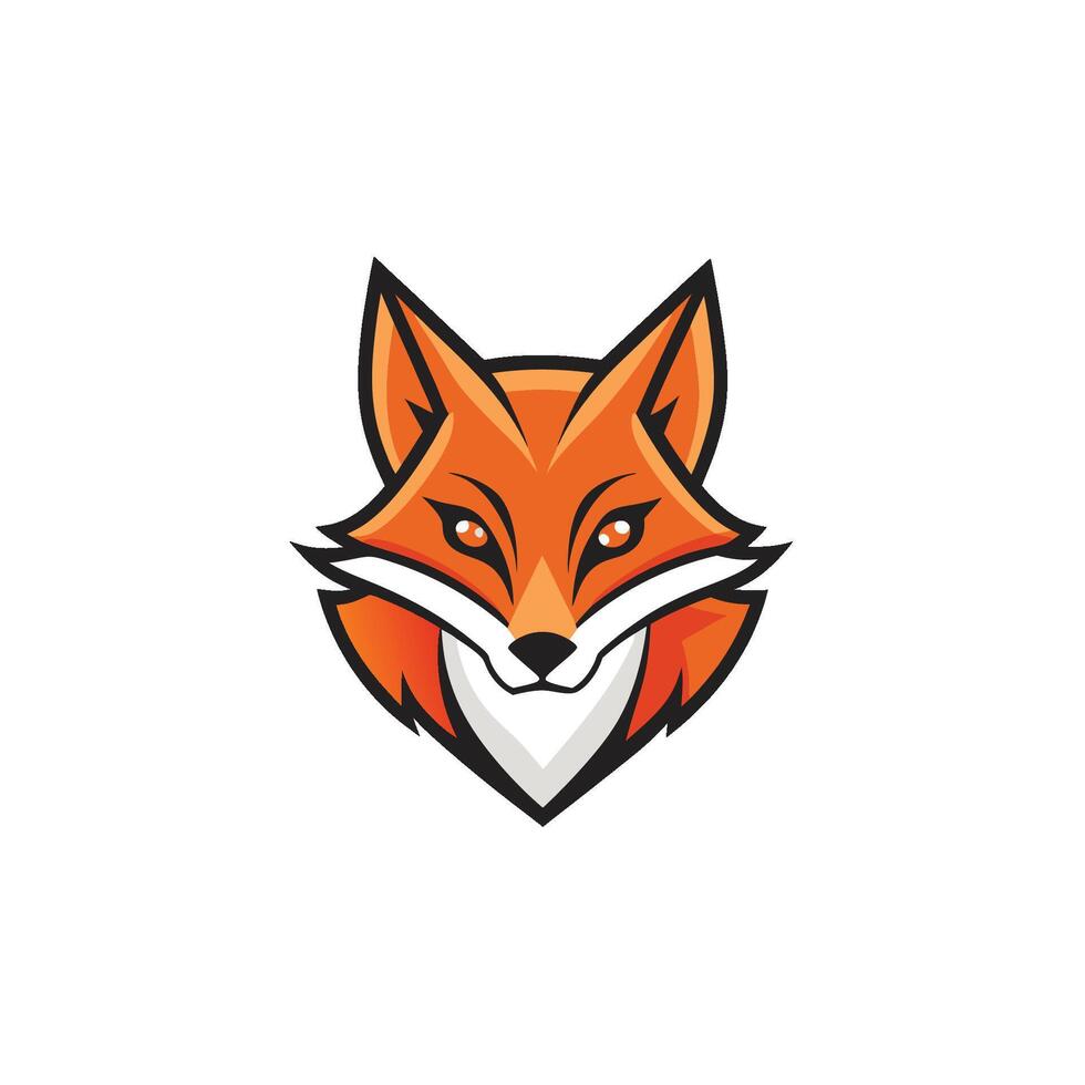Fox head Mascot Icon Logo design vector