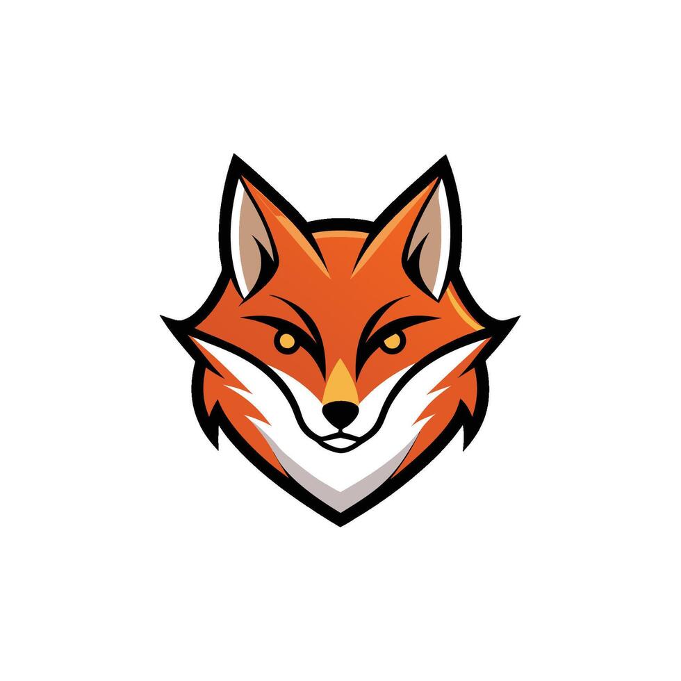 Fox head Mascot Icon Logo design vector
